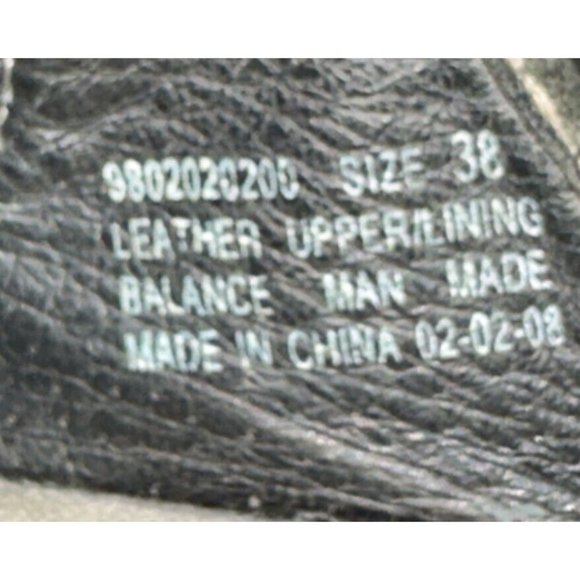 Dansko Sandals Womens 38 Sela Cross Strap Slip On Wedge Slide Black Leather - Picture 7 of 7